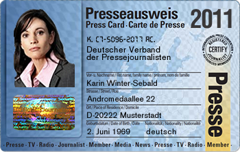  Der internationale Presseausweis 