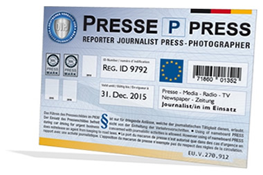 PKW Presseschild