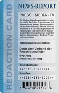 DVPJ Redaktionsausweis